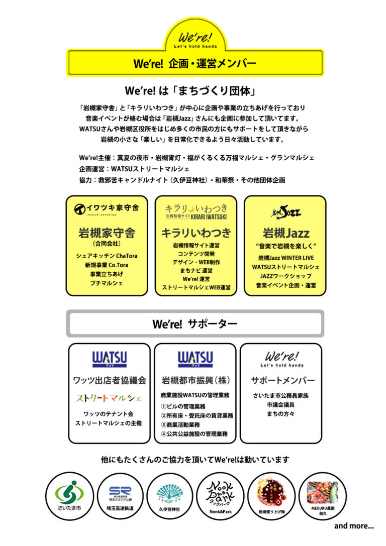 We're!＠岩槻-概要書